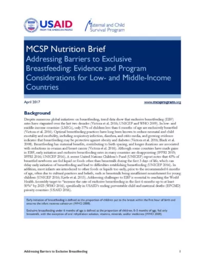MCSP Nutrition brief