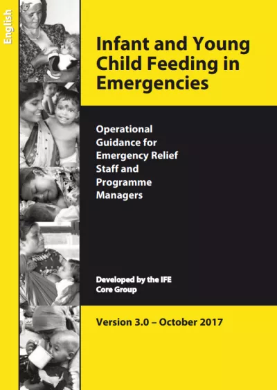 Operational Guidance on Infant Feeding in Emergencies (OG-IFE)
