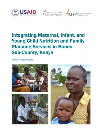 Integrating Maternal, Infant, & Young Child Nutrition and..