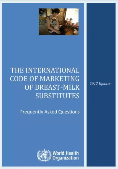 International Code of Marketing of Breast-milk Substitutes FAQ