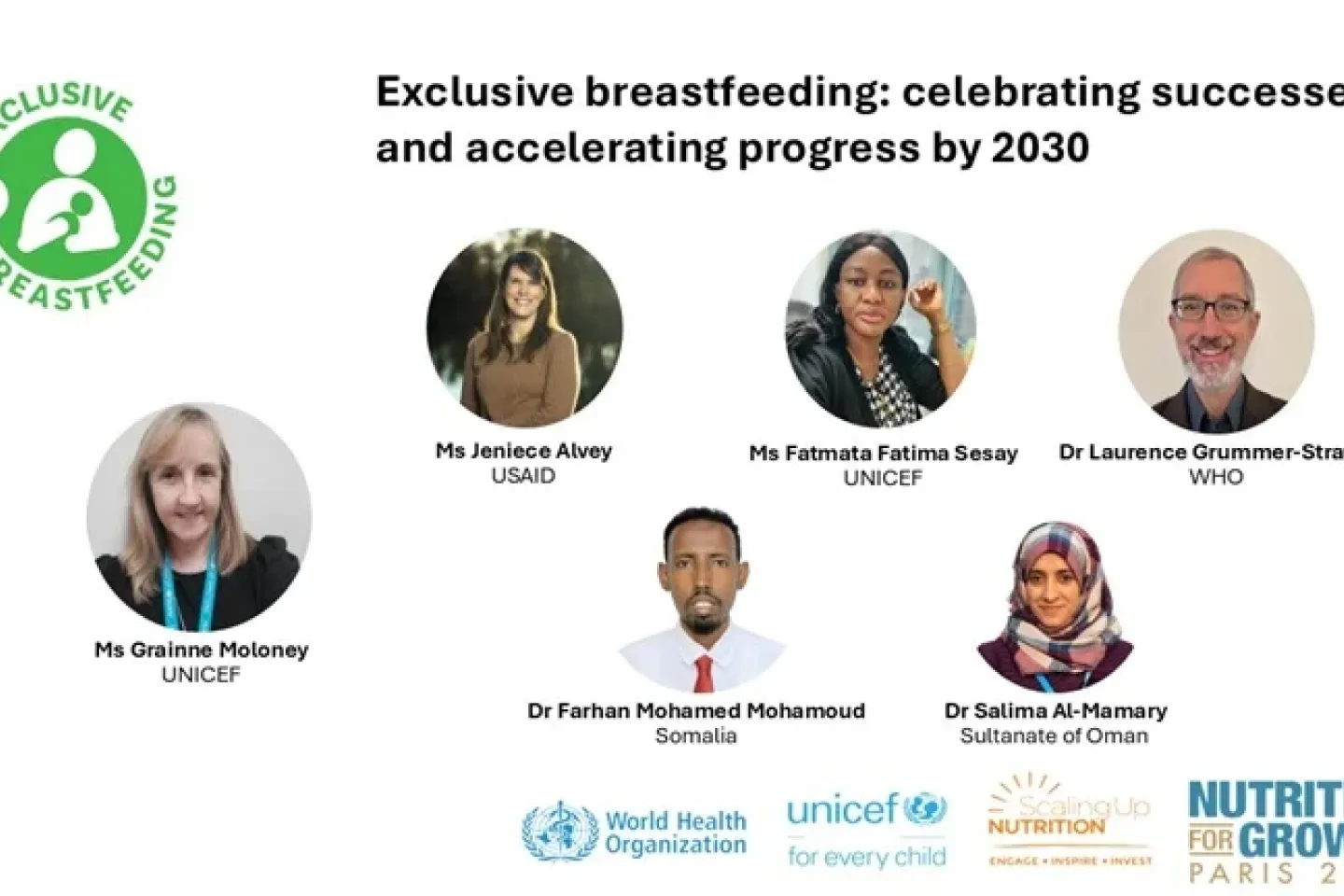 Exclusive breastfeeding: Celebrating successes and accelerating progress by 2030