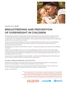 Breastfeeding and prevention of overweight in children