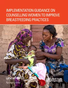Implementation guidance on counselling women to improve breastfeeding practices - cover