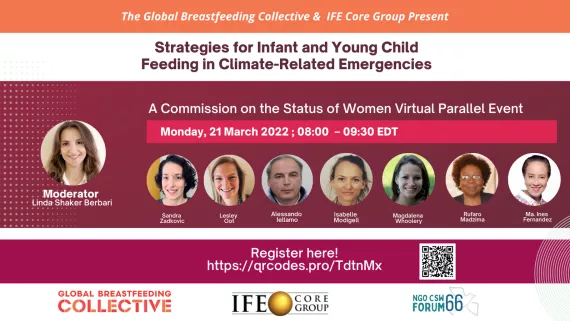 Strategies for Infant and Young Child Feeding in Climate-Related